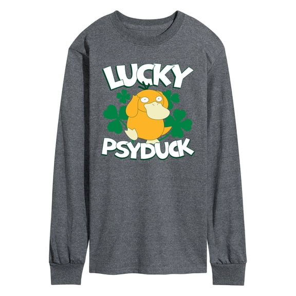 Pokémon - Lucky Psyduck - Men's Long Sleeve Graphic T-Shirt