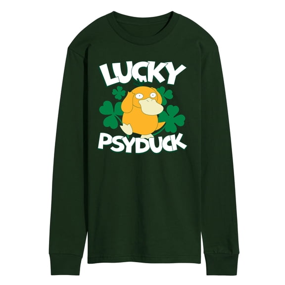 Pokémon - Lucky Psyduck - Men's Long Sleeve Graphic T-Shirt