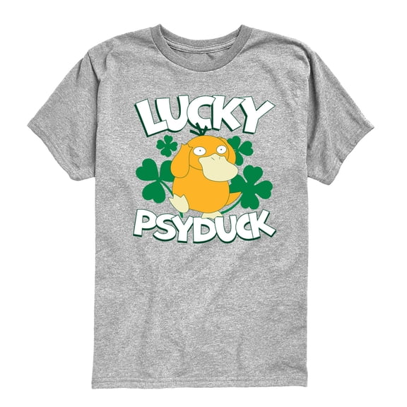 Pokémon - Lucky Psyduck - Youth Boys Short Sleeve Graphic T-Shirt
