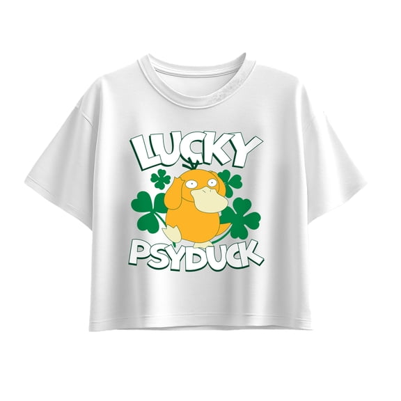 Pokémon - Lucky Psyduck - Youth Girls Boxy T-Shirt