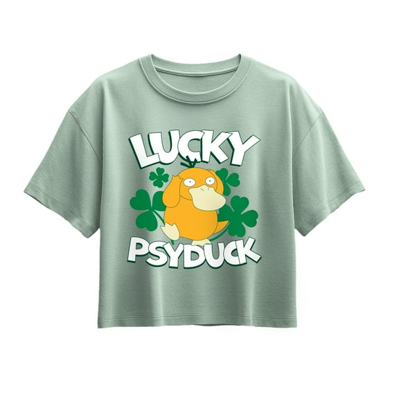 Pokémon - Lucky Psyduck - Youth Girls Boxy T-Shirt