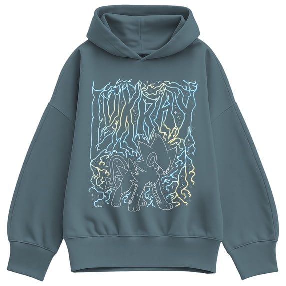 Pokémon - Luxray Lightning Oversized Fleece Hoodie Sweatshirt