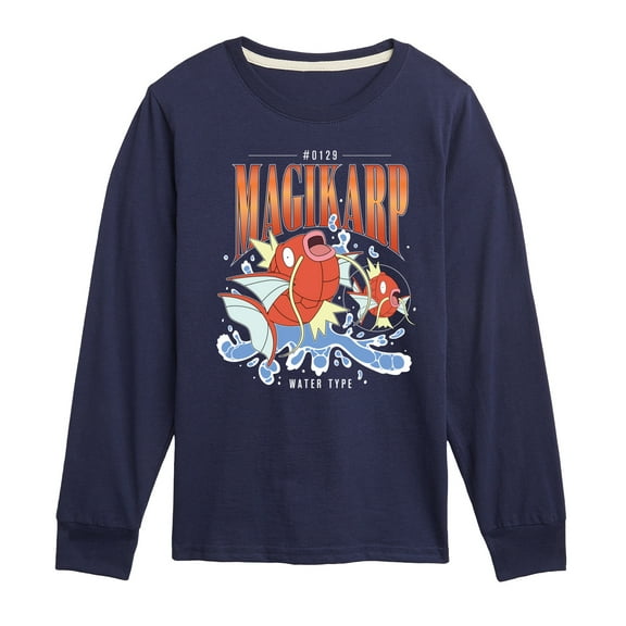 Pokémon - Magikarp 90S Bootleg - Toddler And Youth Long Sleeve Graphic T-Shirt
