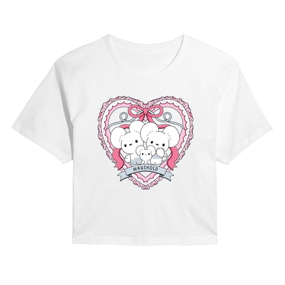 Pokémon - Maushold Coquette - Juniors Cropped Graphic T-Shirt