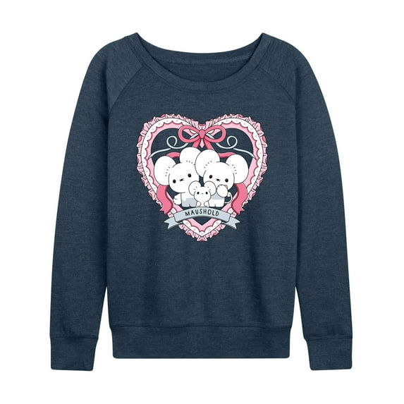 Pokémon - Maushold Coquette - Women's French Terry Long Sleeve Pullover