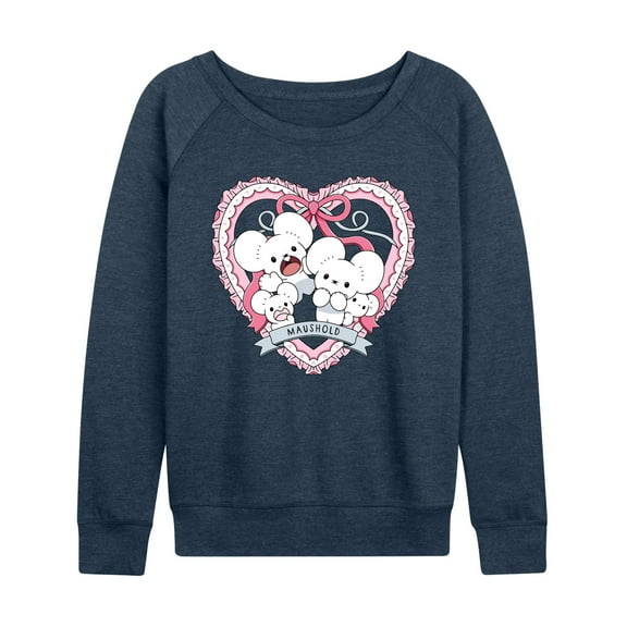 Pokémon - Maushold Coquette - Women's French Terry Long Sleeve Pullover