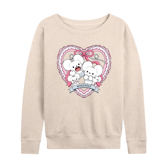 Pokémon - Maushold Coquette - Women's French Terry Long Sleeve Pullover