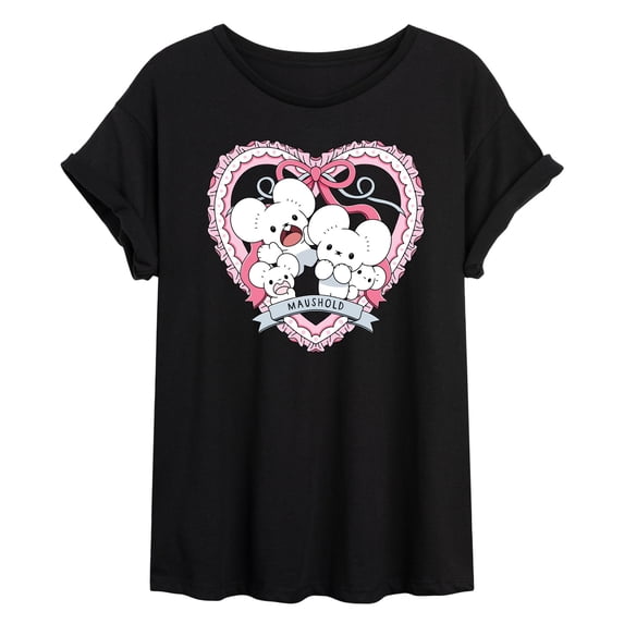 Pokémon - Maushold Coquette - Juniors Oversized Graphic T-Shirt
