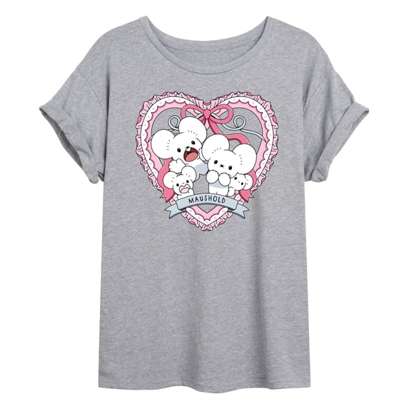 Pokémon - Maushold Coquette - Juniors Oversized Graphic T-Shirt