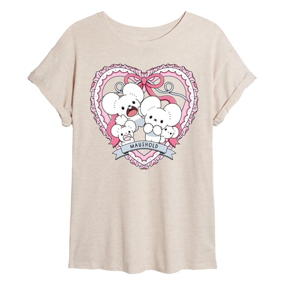 Pokémon - Maushold Coquette - Juniors Oversized Graphic T-Shirt
