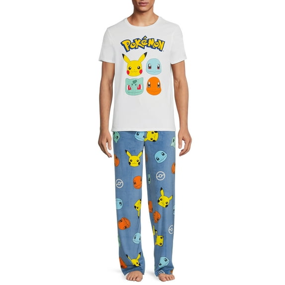 Pokémon Men's Graphic Sleep T-shirt & Sleep Pants Set, 2-Piece, Size M