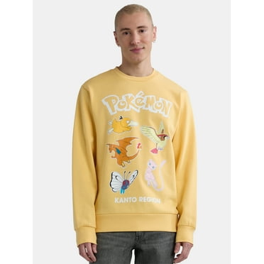 Pokémon Men’s Graphic Sweatshirt with Long Sleeves, Sizes S-3XL