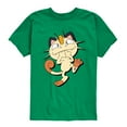 thumbnail image 1 of Pokémon - Meowth Mischevious Laugh - Youth Short Sleeve Graphic T- Shirt, 1 of 5