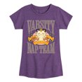 thumbnail image 1 of Pokémon - Meowth Varsity Nap Team - Girls Toddler And Youth Fitted Short Sleeve Graphic T-Shirt, 1 of 5