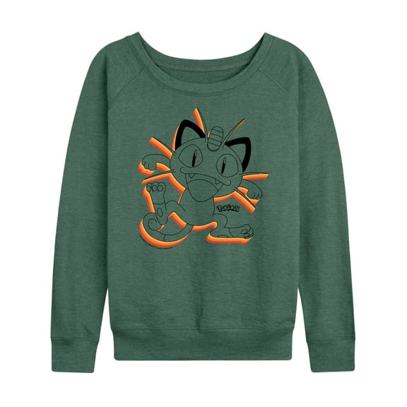 Pokémon - Meowth - Women's Lightweight French Terry Long Sleeve Shirt