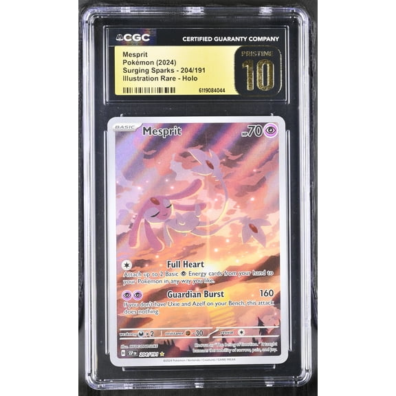 Pokmon Mesprit Surging Sparks English Illustration Rare Holo PRISTINE 10