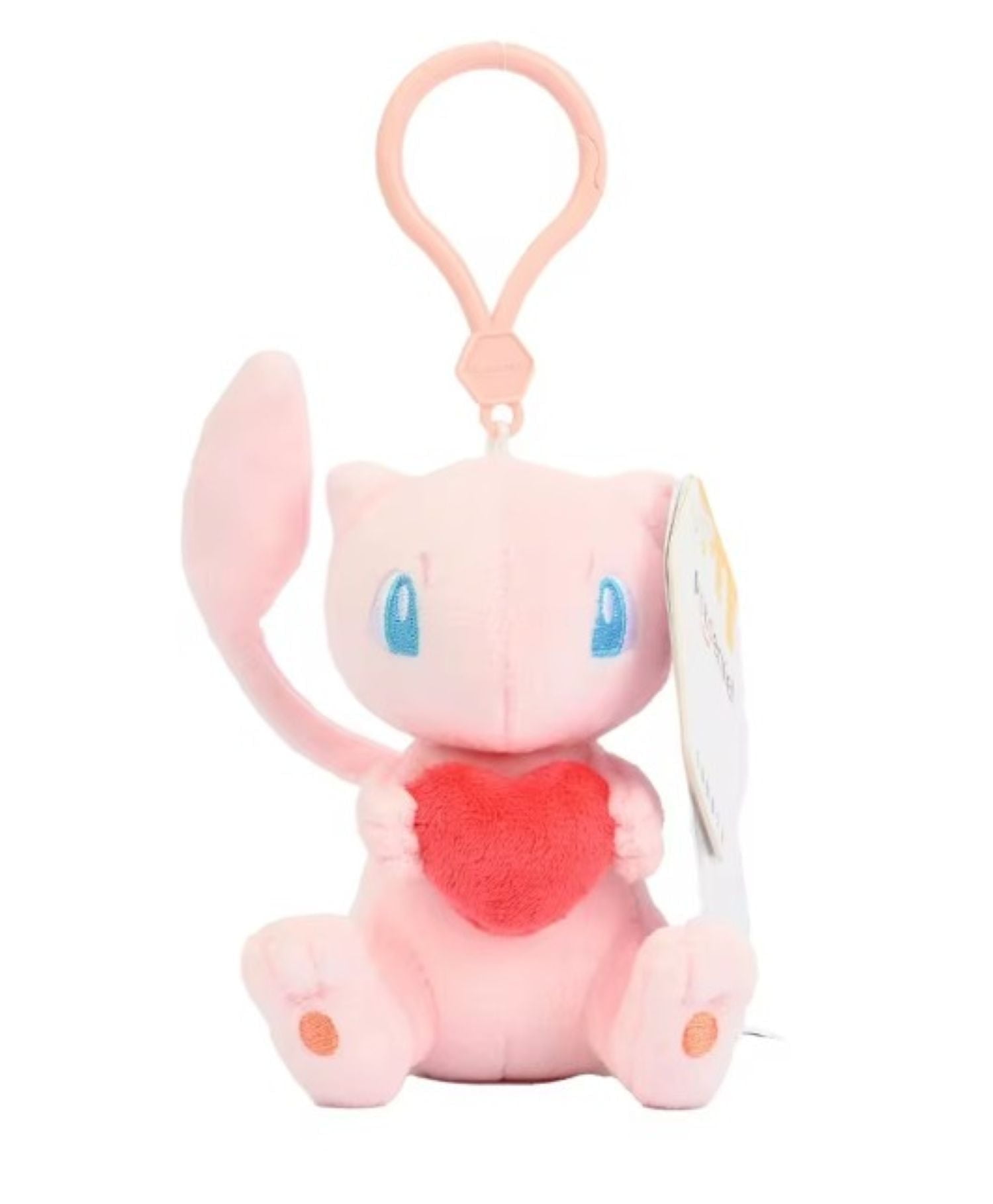 Mew Plush Keychain Clip with Heart – 10.5cm Soft Keychain Bag