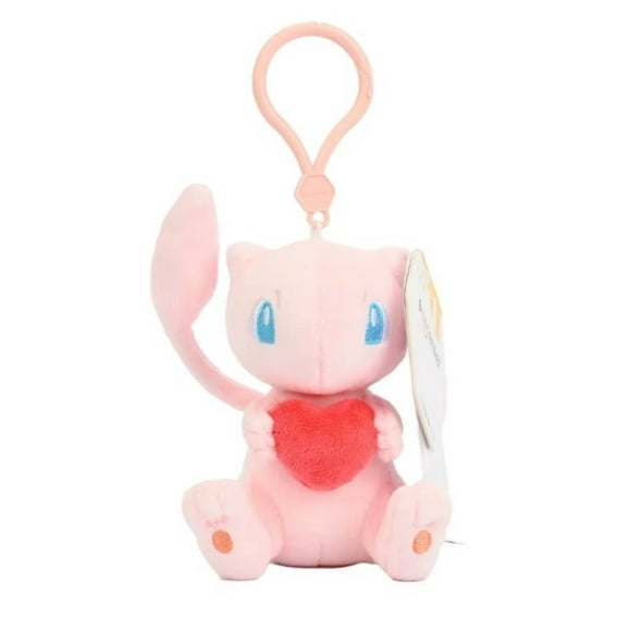 Mew Plush Keychain Clip with Heart – 10.5cm Soft Keychain Bag Charm