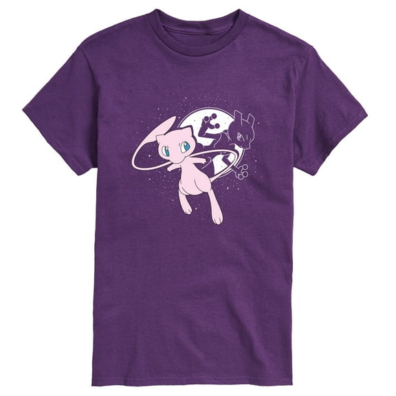 Pokémon - Mew and Mewtwo - Men's Short Sleeve Graphic T-Shirt