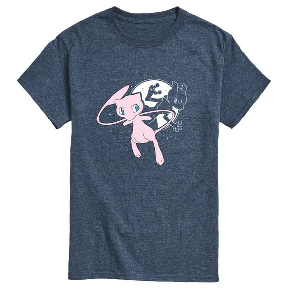 Pokémon - Mew and Mewtwo - Men's Short Sleeve Graphic T-Shirt