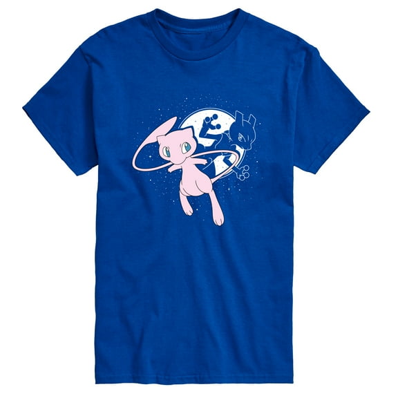 Pokémon - Mew and Mewtwo - Men's Short Sleeve Graphic T-Shirt