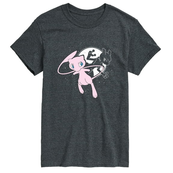 Pokémon - Mew and Mewtwo - Men's Short Sleeve Graphic T-Shirt