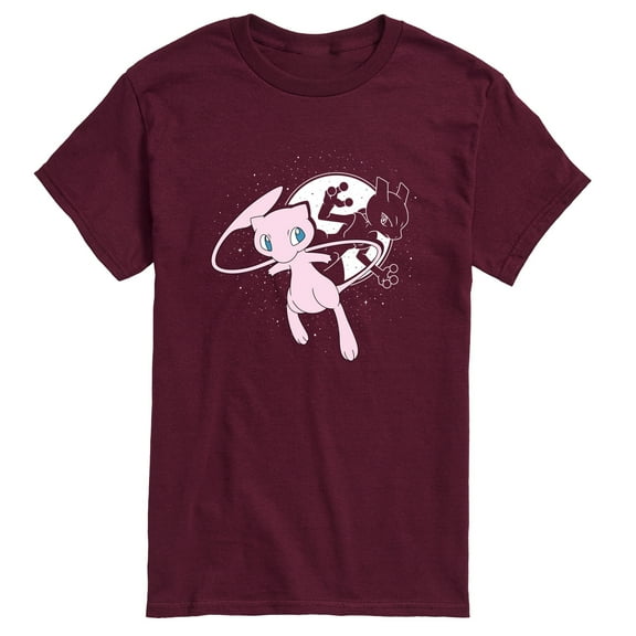 Pokémon - Mew and Mewtwo - Men's Short Sleeve Graphic T-Shirt