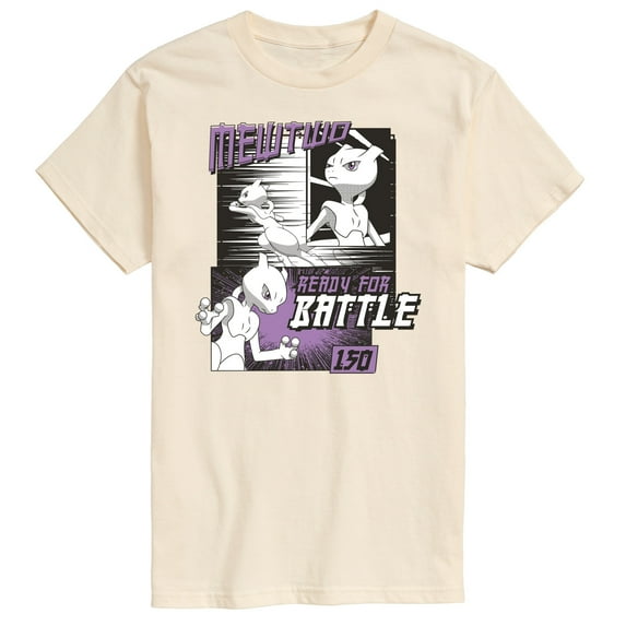 Pokémon - Mewtwo Ready For Battle - Men's Short Sleeve Graphic T-Shirt