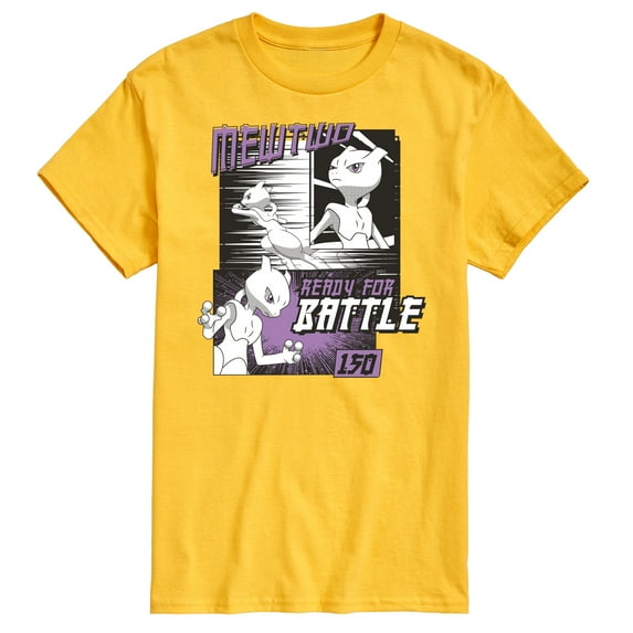 Pokémon - Mewtwo Ready For Battle - Men's Short Sleeve Graphic T-Shirt