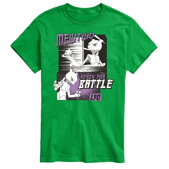 Pokémon - Mewtwo Ready For Battle - Men's Short Sleeve Graphic T-Shirt