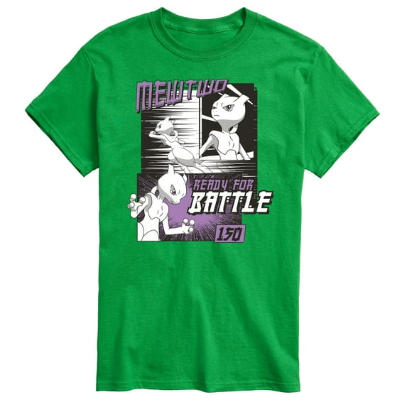 Pokémon - Mewtwo Ready For Battle - Men's Short Sleeve Graphic T-Shirt