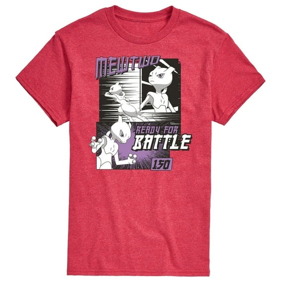 Pokémon - Mewtwo Ready For Battle - Men's Short Sleeve Graphic T-Shirt