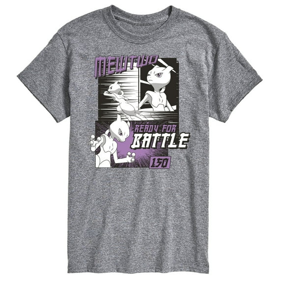 Pokémon - Mewtwo Ready For Battle - Men's Short Sleeve Graphic T-Shirt