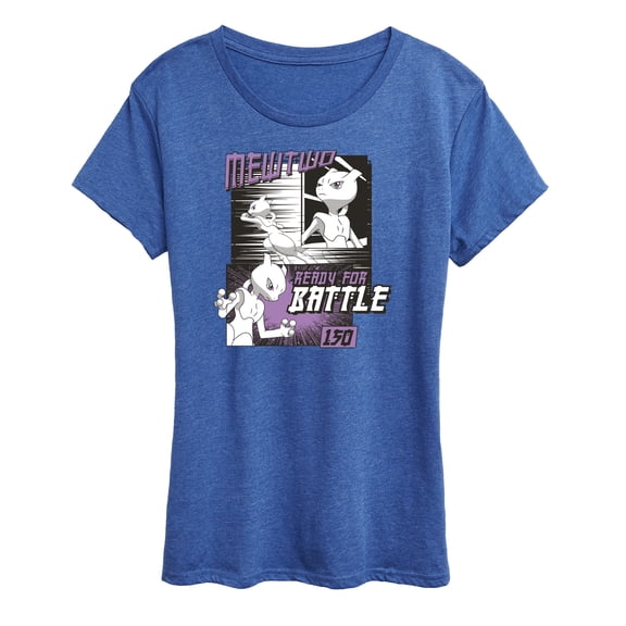 Pokémon - Mewtwo Ready For Battle - Women's Short Sleeve Graphic T-Shirt