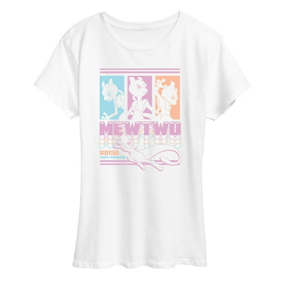 Pokémon - Mewtwo - Women's Short Sleeve Graphic T-Shirt