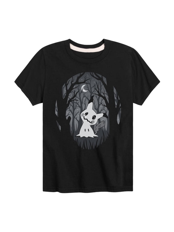 - Mimikyu Halloween Forest Boys' Short Sleeve Graphic T-Shirt