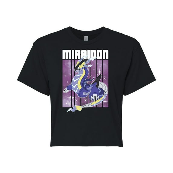 Pokémon - Miraidon Legend - Juniors Cropped Cotton Blend T-Shirt
