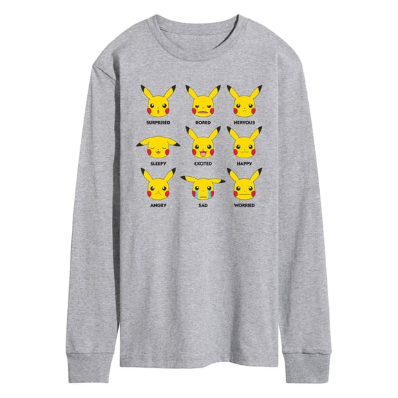 Pokmon - Moody Pikachu Men's Long Sleeve Graphic T-Shirt