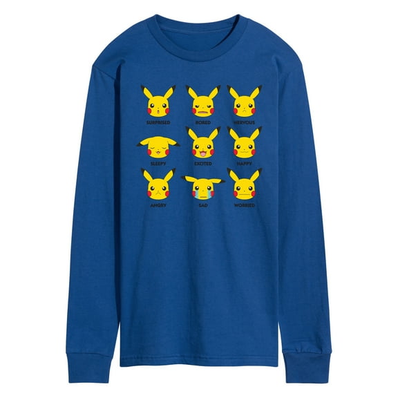 Pokémon - Moody Pikachu - Men's Long Sleeve Graphic T-Shirt