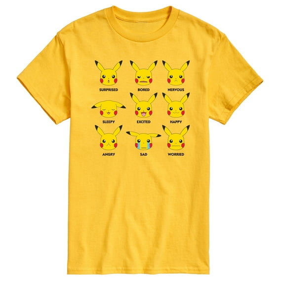 Pokémon - Moody Pikachu - Men's Short Sleeve Graphic T-Shirt