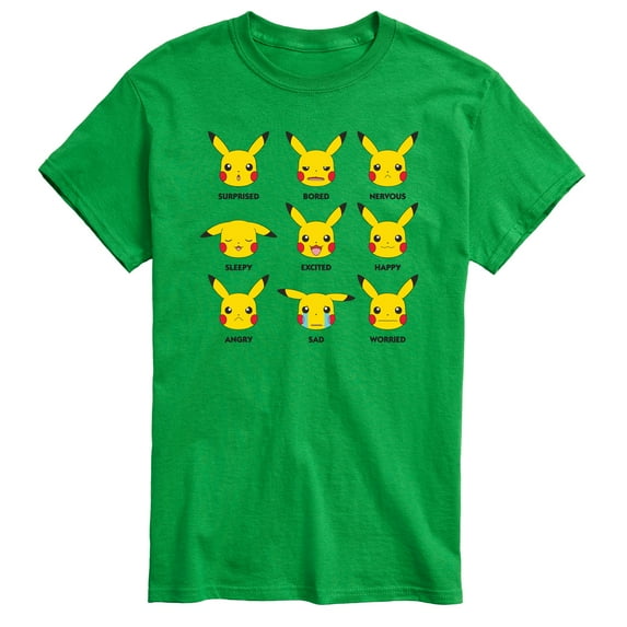 Pokémon - Moody Pikachu - Men's Short Sleeve Graphic T-Shirt
