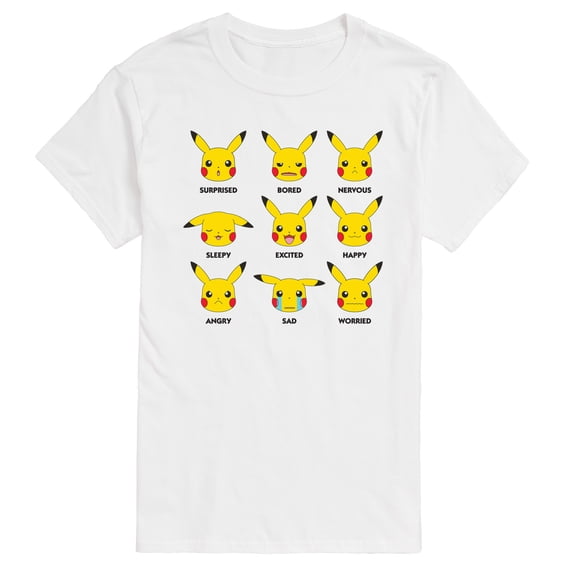 Pokémon - Moody Pikachu - Men's Short Sleeve Graphic T-Shirt