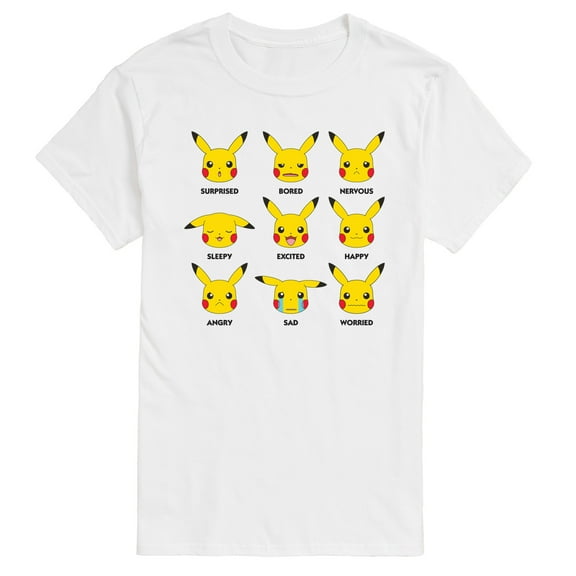 Pokémon - Moody Pikachu - Men's Short Sleeve Graphic T-Shirt