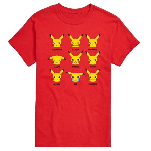 Pokémon - Moody Pikachu Men's Short Sleeve Graphic T-Shirt
