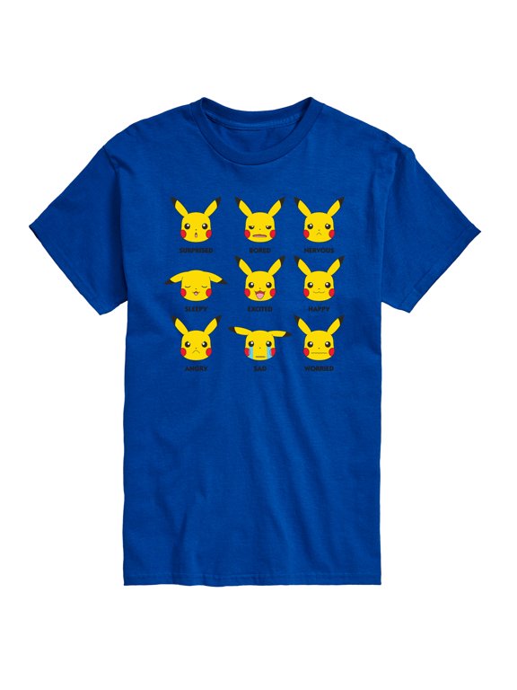 - Moody Pikachu Men's Short Sleeve Graphic T-Shirt
