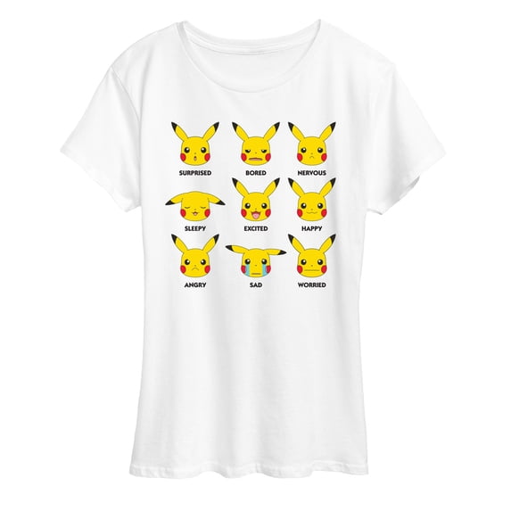Pokémon - Moody Pikachu - Women's Short Sleeve Graphic T-Shirt