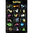 thumbnail image 1 of Pokemon - Moves Grid Wall Poster, 22.375" x 34", 1 of 4
