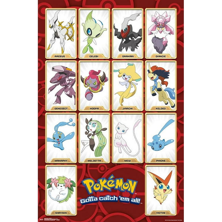 Official Pokemon Gotta Catch 'Em All! Poster - 35.8 x 24.2 inches / 91 x  61.5 cm - Shipped Rolled Up - Pokemon Poster - Cool Posters - Art Poster 