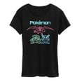thumbnail image 1 of Pokémon - Neon Charizard Venusaur Blastoise  - Women's Short Sleeve Graphic T-Shirt, 1 of 5