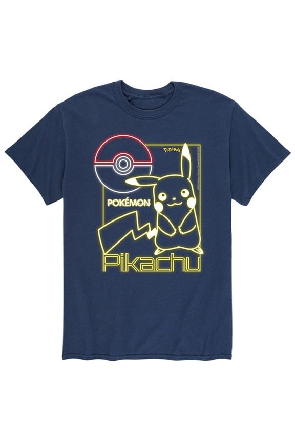 Pokémon - Neon Pikachu - Men's Short Sleeve Graphic T-Shirt